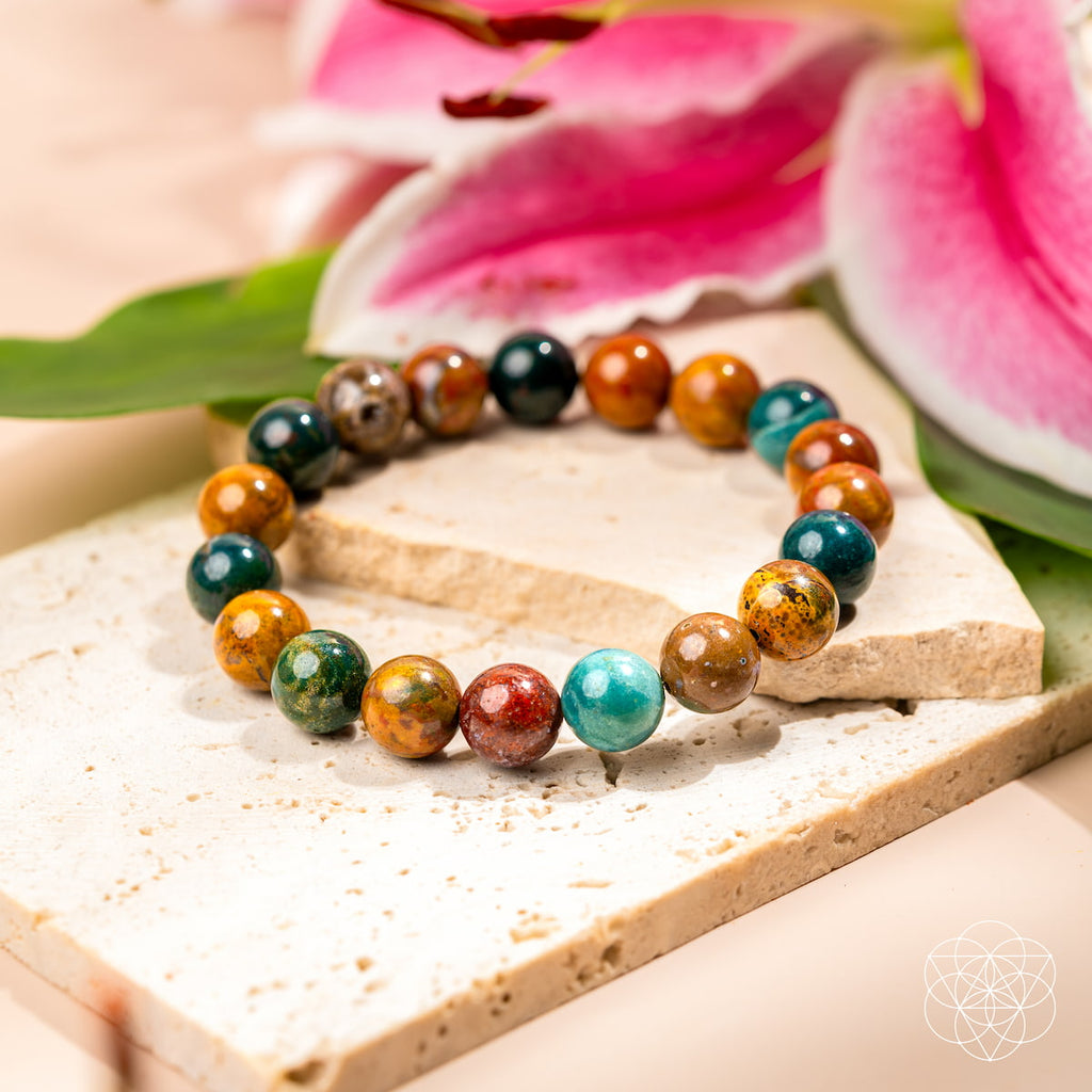 Quiet My Mind – Ocean Jasper Bracelet